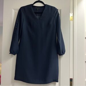 Banana Republic Dress Long Sleeves Navy Blue Short Dress Size 0 XS Small